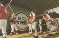 Euro Tunnel Exhibition Centre Kent Morris Dancers Opening Postcard