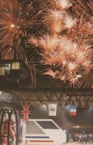 Euro Tunnel Fireworks Display Folkestone Kent Exhibition Centre Postcard