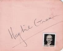 Evelyn Dall Hughie Green 2x Signed Old Autograph Page