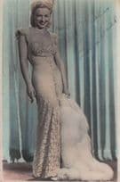 Evelyn Dall Singer Hand Signed Photo From WW2 Theatre Show