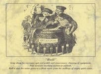 Excessive Army Cleaning Military Bull Alcoholic Drink Postcard
