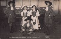 F.W.Bowes Concert Costume Party Cavaliers Entertainers Old RPC Postcard