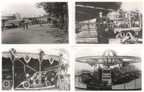 Fairground Unusual Views Of Staff & Rides 4x Vintage Photo s