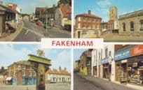 Fakenham Norfolk Paper Clip 1970s Shop CB Radio Postcard