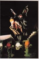 Fall Of German Berlin Wall Pink Floyd Black Pig Rare Postcard