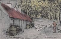 Farmer at Little Wamphray North Berwick Phillimore Rare Old Postcard