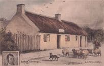 Farmer at Robert Burns Cottage Scottish Poet Phillimore Old Postcard