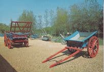 Farming Equipment at Yafford Mill Isle Of Wight Postcard