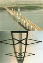 Faro Falster Zeeland Brucke Bridge Queen Margaret Denmark Postcard