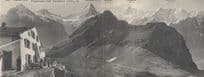 Faulhorn Mountain Switzerland Giant Panorama Bernese Alps Postcard