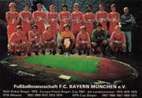 FC Bayern Munich German Football Club Squad Rare Postcard