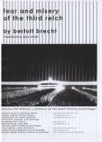 Fear & Misery Of The Third Reich Nazi WW2 Theatre Programme