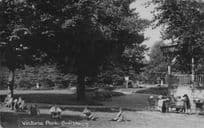 Fed Up Children at Victoria Park Salisbury Old Real Photo Postcard