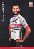 Fernando Gaviria Cycling Cyclist Sports UEA EmiratesT eam Postcard