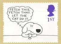 Fetch This Fetch That Comic Dog Art Charles Barsotti RMPQ Stamp Postcard