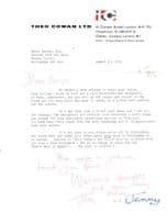 Fiddler On The Roof Musical Vintage Hand Signed Letter