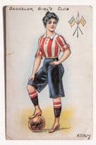FIFA Bachelor Girls Club 1905 Womens Football Postcard