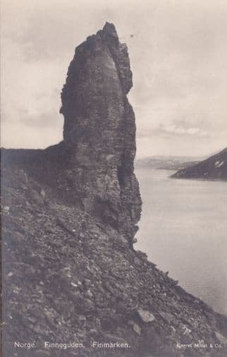 Finmarken Finneguden Norway Old Postcard