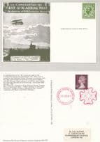 First Aerial Post National Museum Reproduction 1st Day Cover Stamp Postcard
