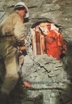 First Breakthrough Euro French Kent Dover Tunnel History Postcard