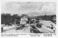 First Tunbridge Wells Train Station Pamlin Prints Railway RPC Postcard