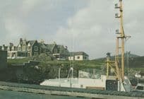 Fishing Boat at Lochboisdale South Uist Scottish Postcard