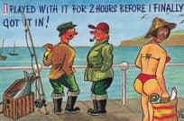 Fishing Comic Postcards