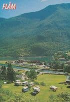 Flam Caravans Flamsbanen Swiss Postcard