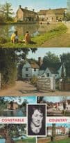 Flatford Mill Suffolk 4x 1970s Postcard