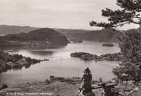 Flekkefjord Innseilingen Norway Real Photo Postcard