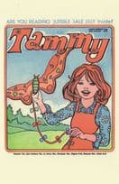 Flying A Butterfly Kite Jumble Sale 1970s Tammy Girls Comic Book Postcard