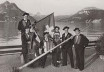 Folklore Group From Canton Nidwalden Lake Lucerne Swiss Postcard