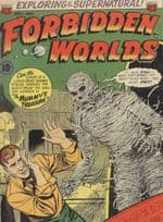 Forbidden Worlds 1950s Supernatural Comic Book The Mummy Postcard