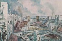 Framlingham Castle Suffolk Courtyard 13th Century Artist Rare Postcard