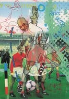 France World Cup 1998 Rare Adidas Football Postcard