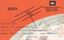 Francistown Botswana Radio Station 1970s Aerial Antenna QSL Card
