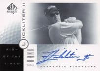 Frank Lickliter II Sign Of The Times Hand Signed 2001 SP Golf Autograph Card