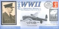 Frank Wolfson DFC Operation Manna WW2 Benham Hand Signed FDC