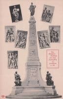 Frankfurt Paulsplatz Statue Art Views Rare German Antique Postcard