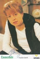 Frankie Smith Emmerdale Farm Hand Signed Cast Card Photo