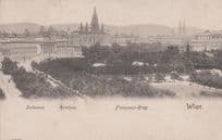 Franzens Ring Wien Austria Austrian Old Postcard