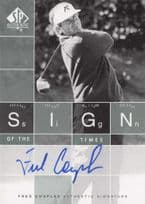 Fred Couples Sign Of The Times Hand Signed 2002 SP Golf Autograph Card