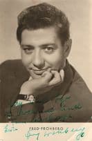 Fred Frohberg German Vintage Singer Hand Signed Photo Please Read