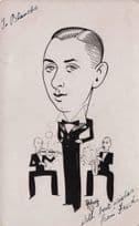 Fred Jazz Big Band Birmingham Caricature Hand Signed Autograph