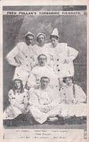 Fred Pullan's Yorkshire Pierrots Entertainers Old Poster Postcard