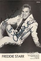 Freddie Starr Vintage Management Rare Hand Signed Photo