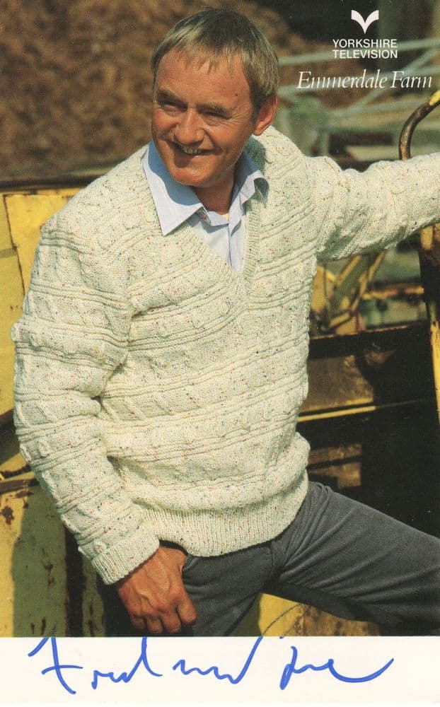 Frederick Pyne Emmerdale Farm Hand Signed Cast Card Photo