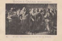 Frederik Hendrik in 1647 Prince Of Orange Boons Cacao Antique Trade Card