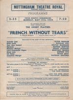 French Without Tears French Play WW2 1940 Nottingham Theatre Royal Programme
