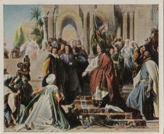 Friedrich II King Of Prussia In Sizilian Old German Cigarette Card